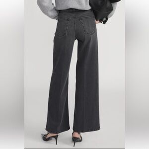 NWT Frame Le Slim Palazzo black/grey 27